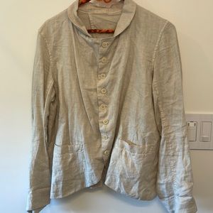 CP Shades cream linen jacket